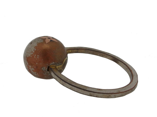 LOUIS VUITTON Key ring Silverx pink