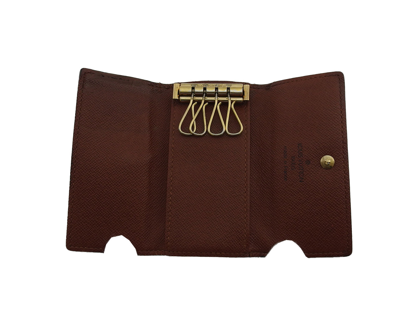 LOUIS VUITTON Key case Key holder M62631 Brown beige Multicles4