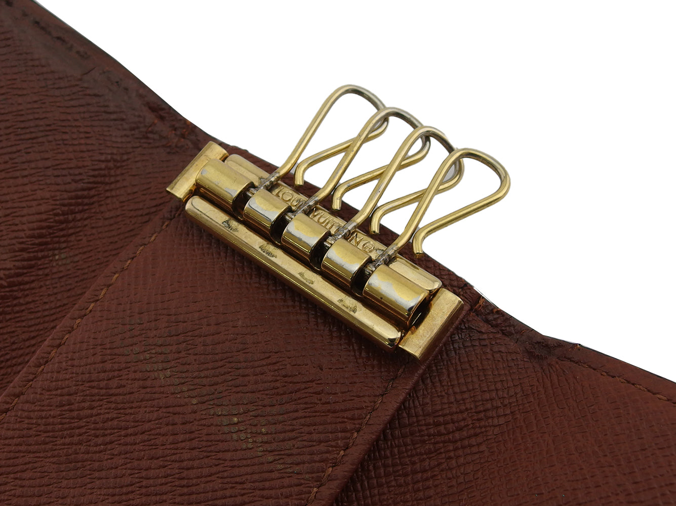 LOUIS VUITTON Key case Key holder M62631 Brown beige Multicles4