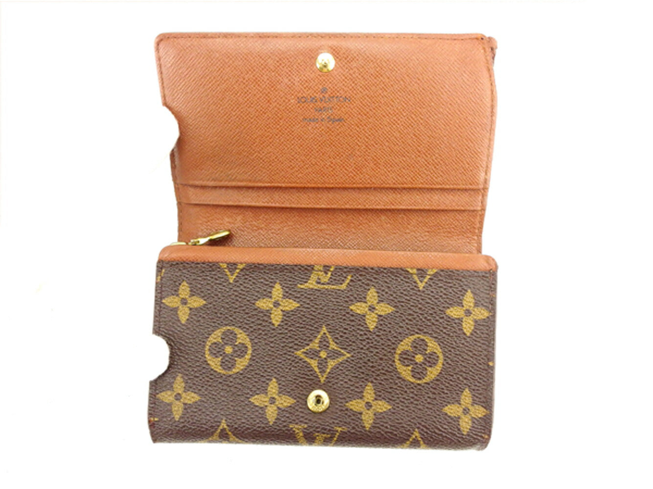 LOUIS VUITTON Long Wallet Purse M61730 Brown Portonebi Tresol