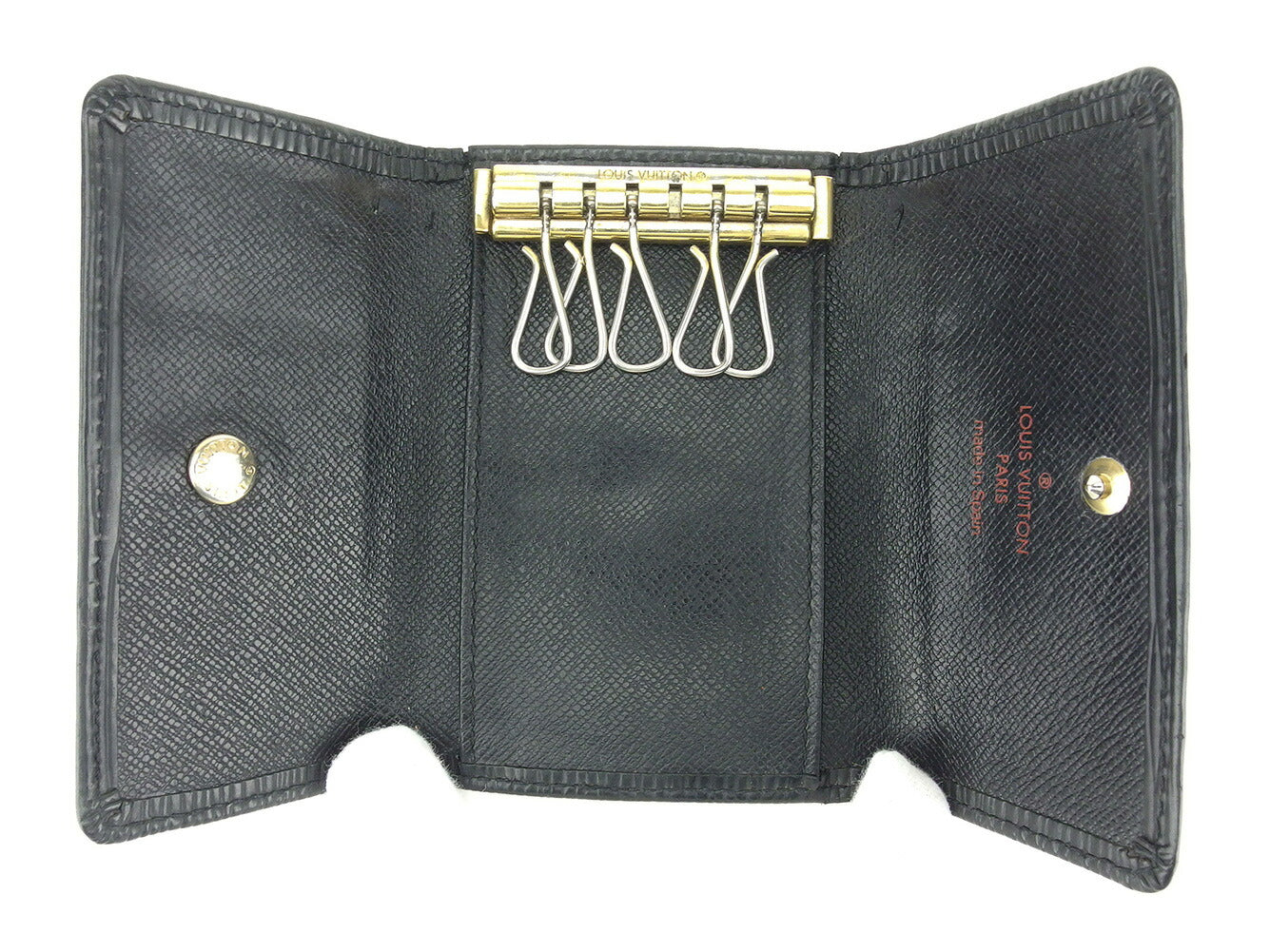 LOUIS VUITTON Key case Key holder M63812 black Multicles6