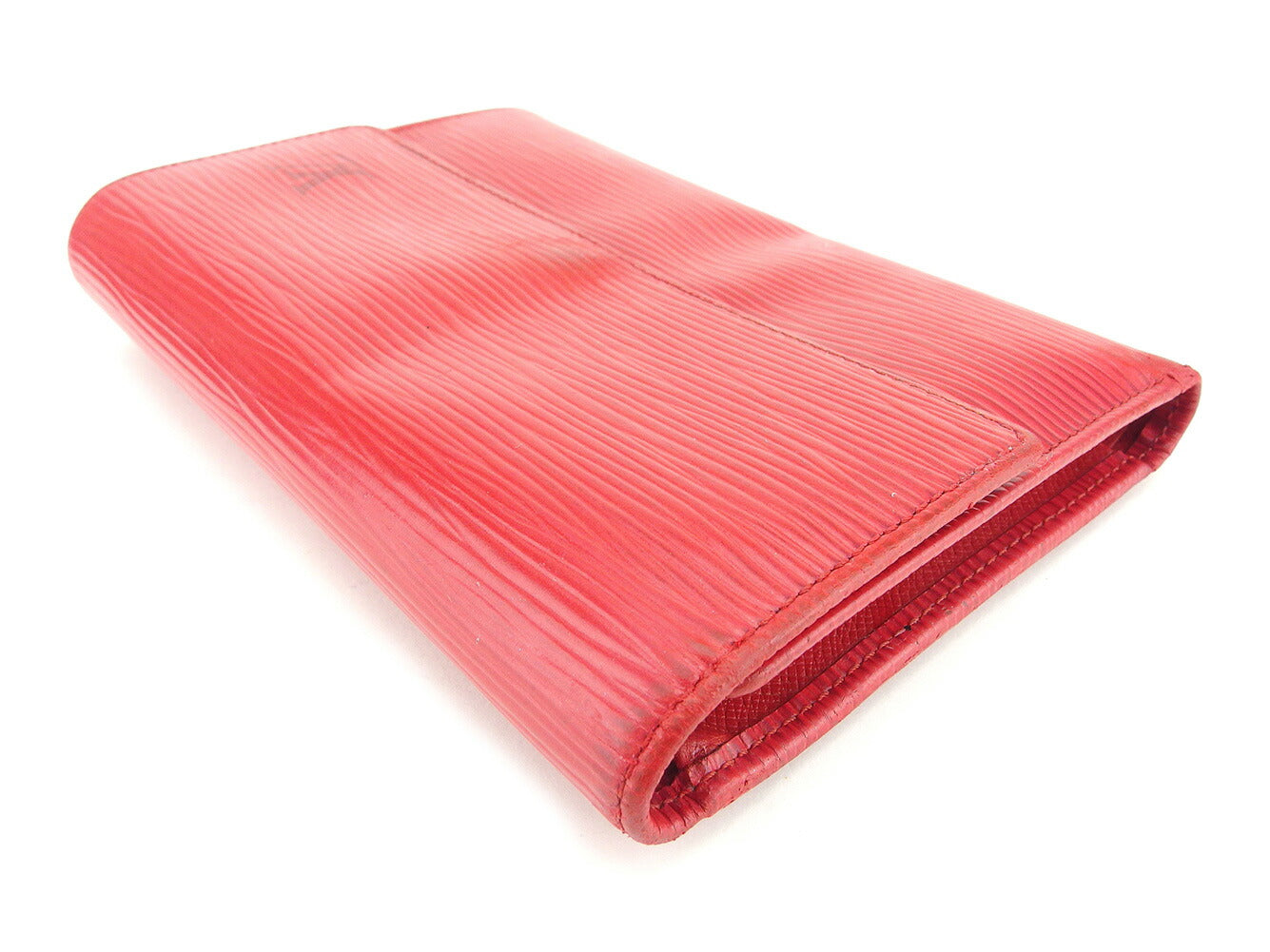 LOUIS VUITTON Tri-fold wallet M6371E Red Porte TresorEtui Papie