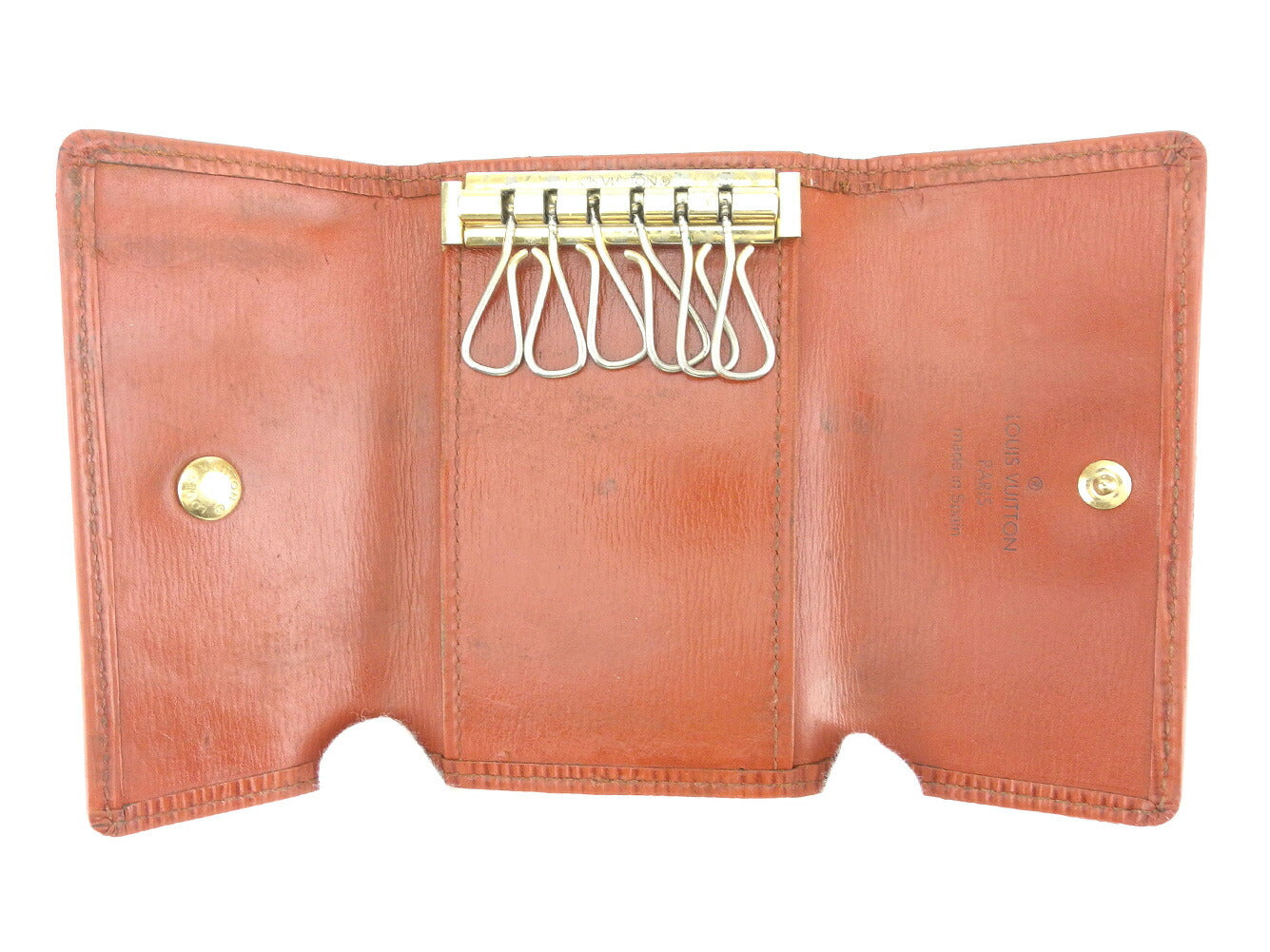 LOUIS VUITTON Key case Key holder M63813 Brown Multicles6