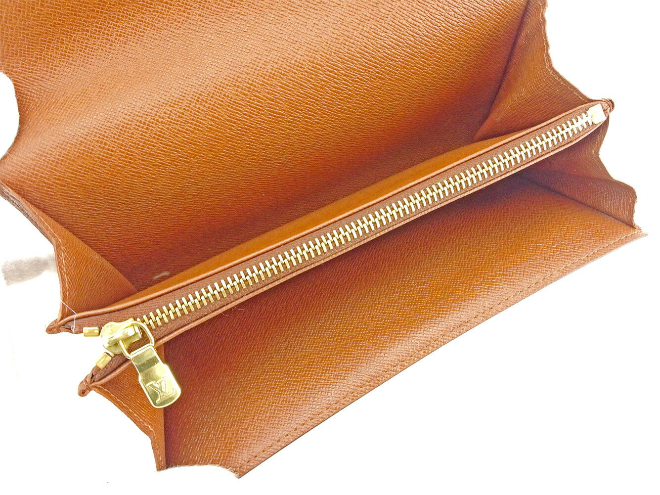 LOUIS VUITTON Long Wallet Purse M61725 Brown Pochette Porto Monécredi