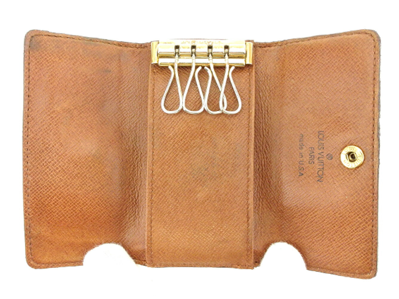 LOUIS VUITTON Key case Key holder M62631 Brown Multicles4