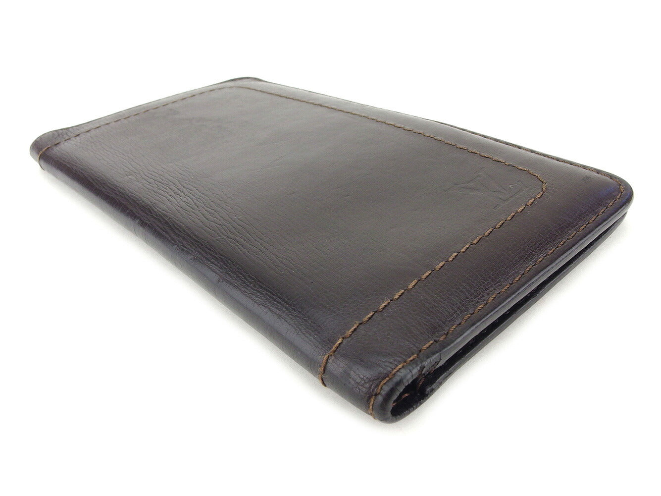 LOUIS VUITTON Bill Compartment M92999 Brown Porte Valeurs Cartes Credit