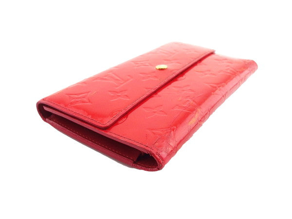 LOUIS VUITTON Long Wallet Purse M91165 Red Porte Tresor International