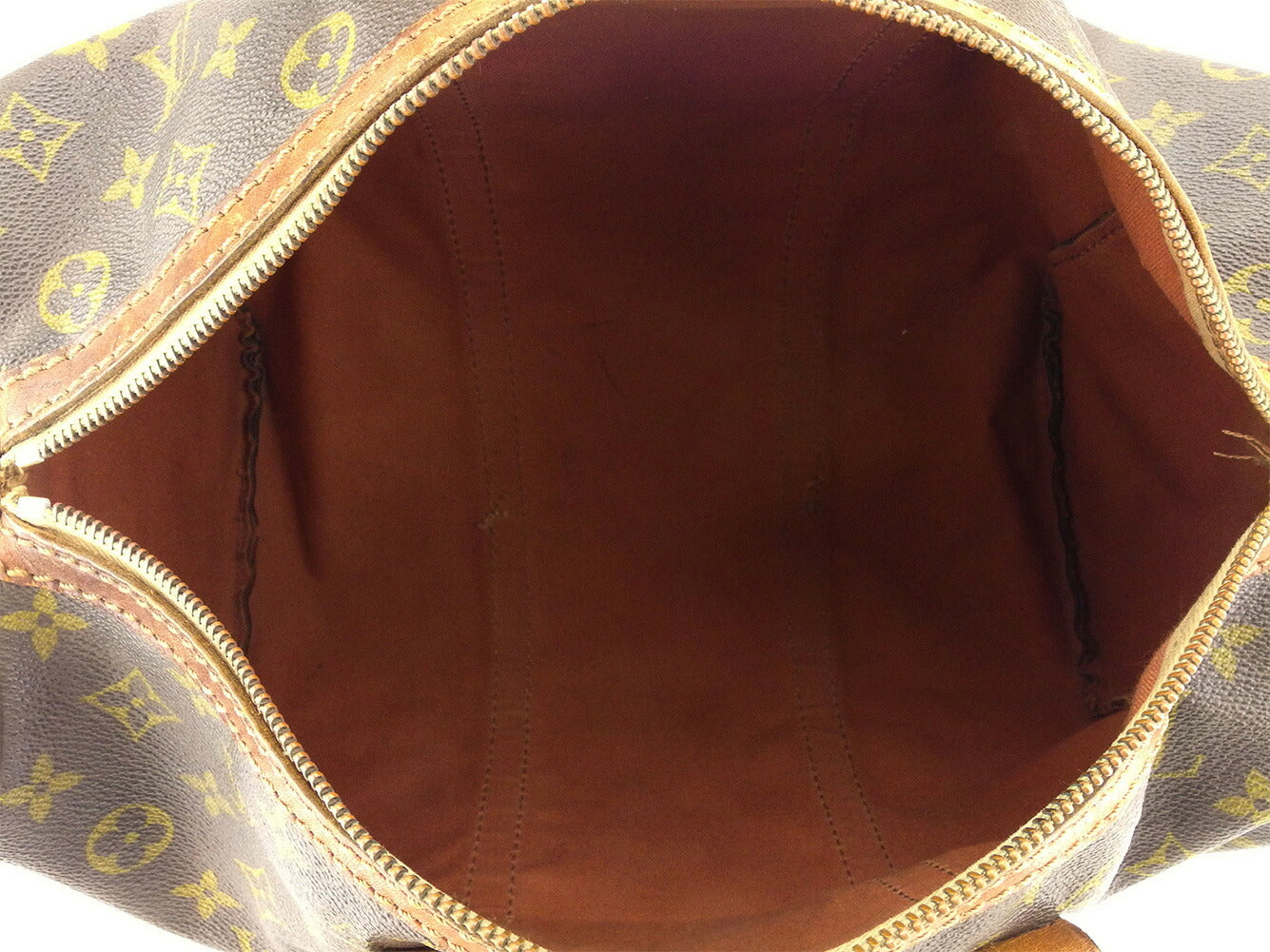 LOUIS VUITTON Boston Duffel bag M41626 Brown beige Sac spool35
