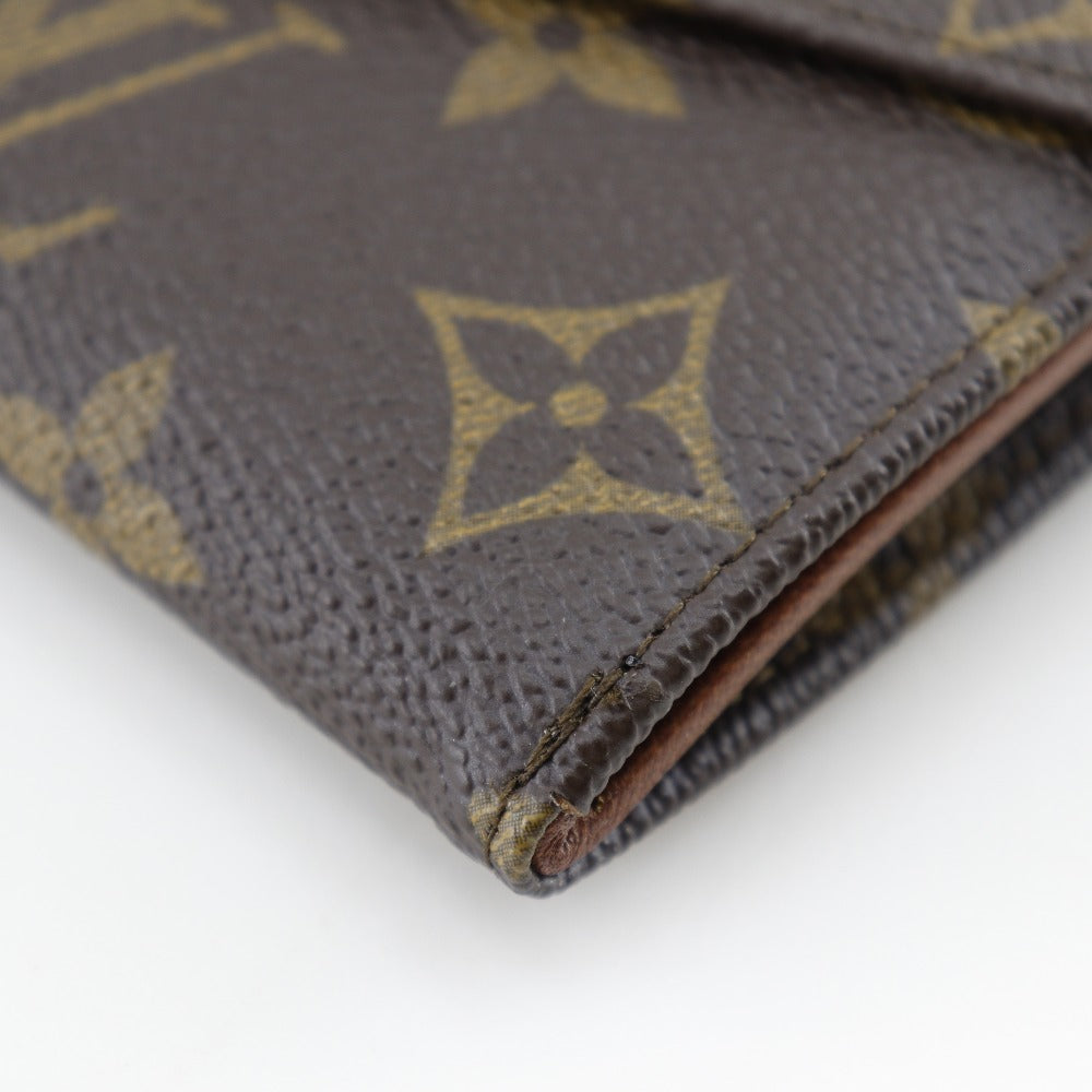 LOUIS VUITTON Bifold Wallet M61660 Monogram canvas Brown Portonebier unisex(Unisex) Used Authentic