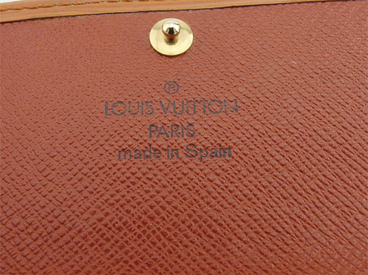 LOUIS VUITTON Key case Key holder Camel