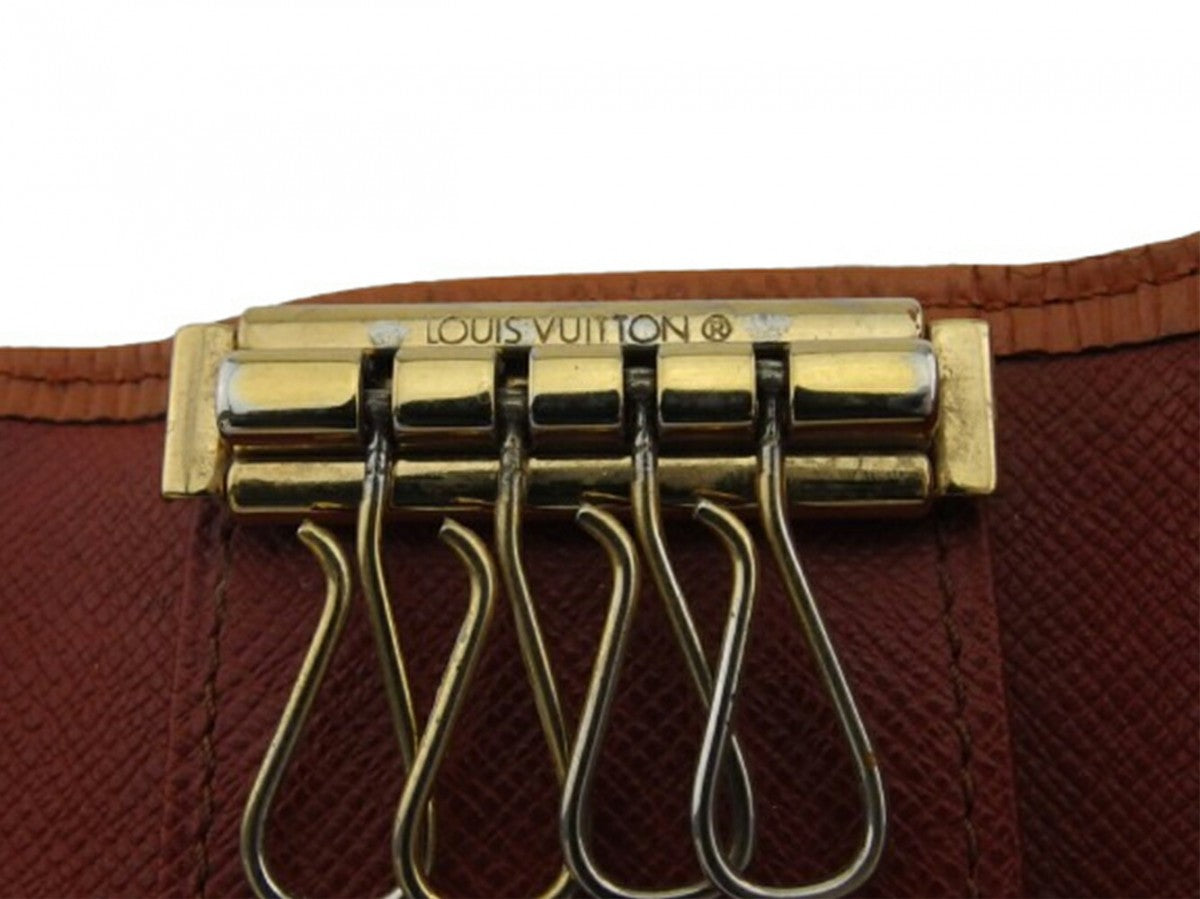LOUIS VUITTON Key case Key holder Camel