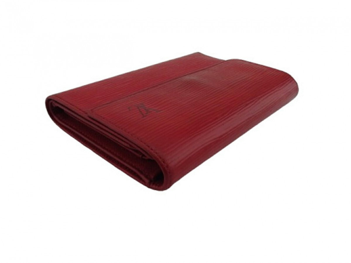 LOUIS VUITTON Long Wallet Purse M61217 Red Porte Tresor International