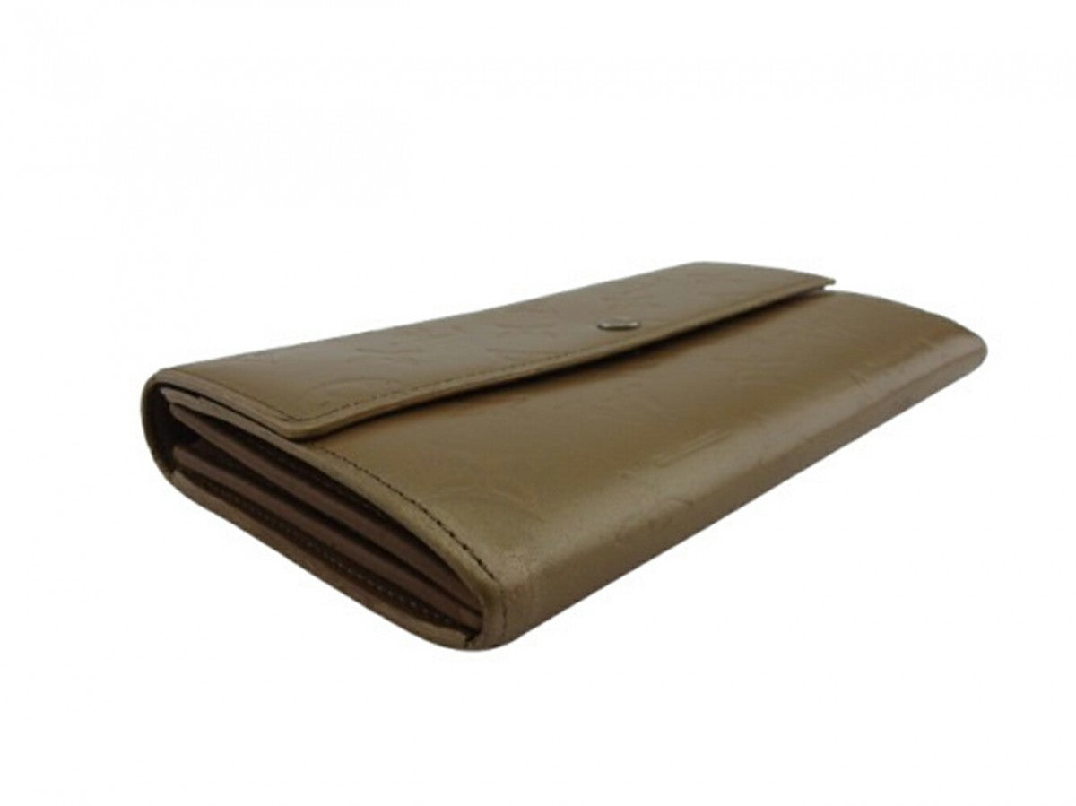 LOUIS VUITTON Long Wallet Purse Ambre (Beige) Pochette Porto Monécredi