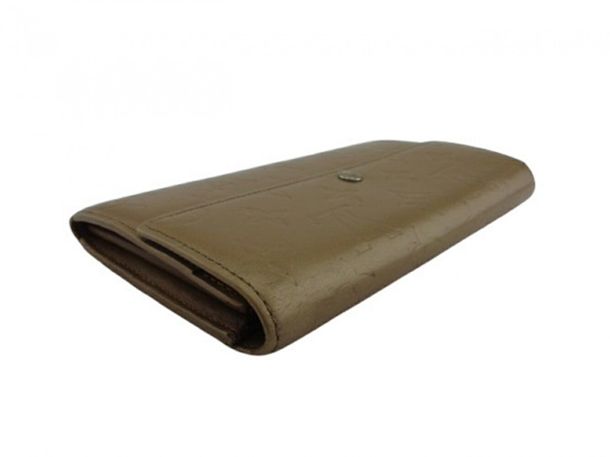 LOUIS VUITTON Long Wallet Purse Ambre (Beige) Pochette Porto Monécredi