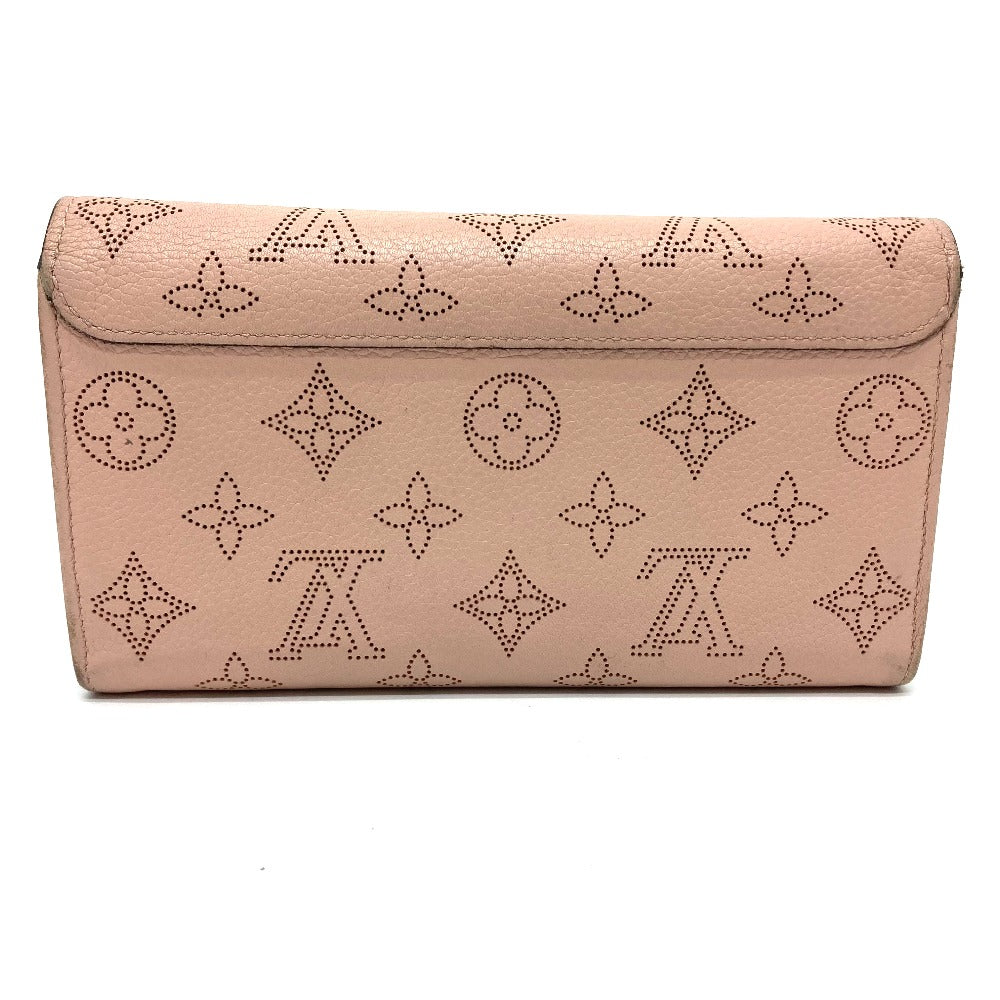 LOUIS VUITTON Long Wallet Purse M60145 monogram mahina leather pink Monogram Mahina Portefeuille Iris