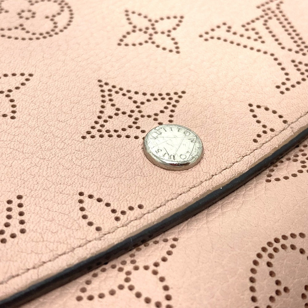 LOUIS VUITTON Long Wallet Purse M60145 monogram mahina leather pink Monogram Mahina Portefeuille Iris