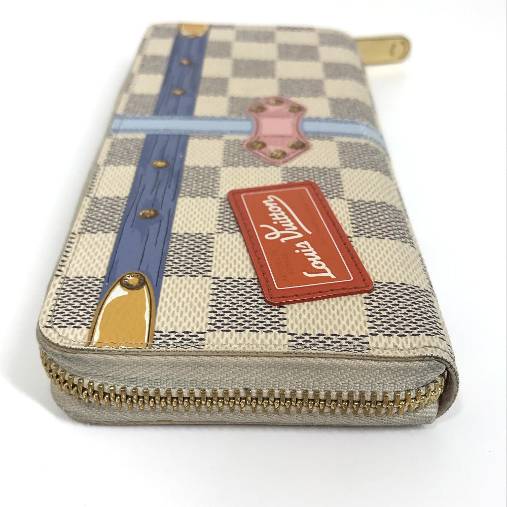 LOUIS VUITTON Long Wallet Purse N60109 Damier Azur Canvas white Damier Azure Summer trunk collection