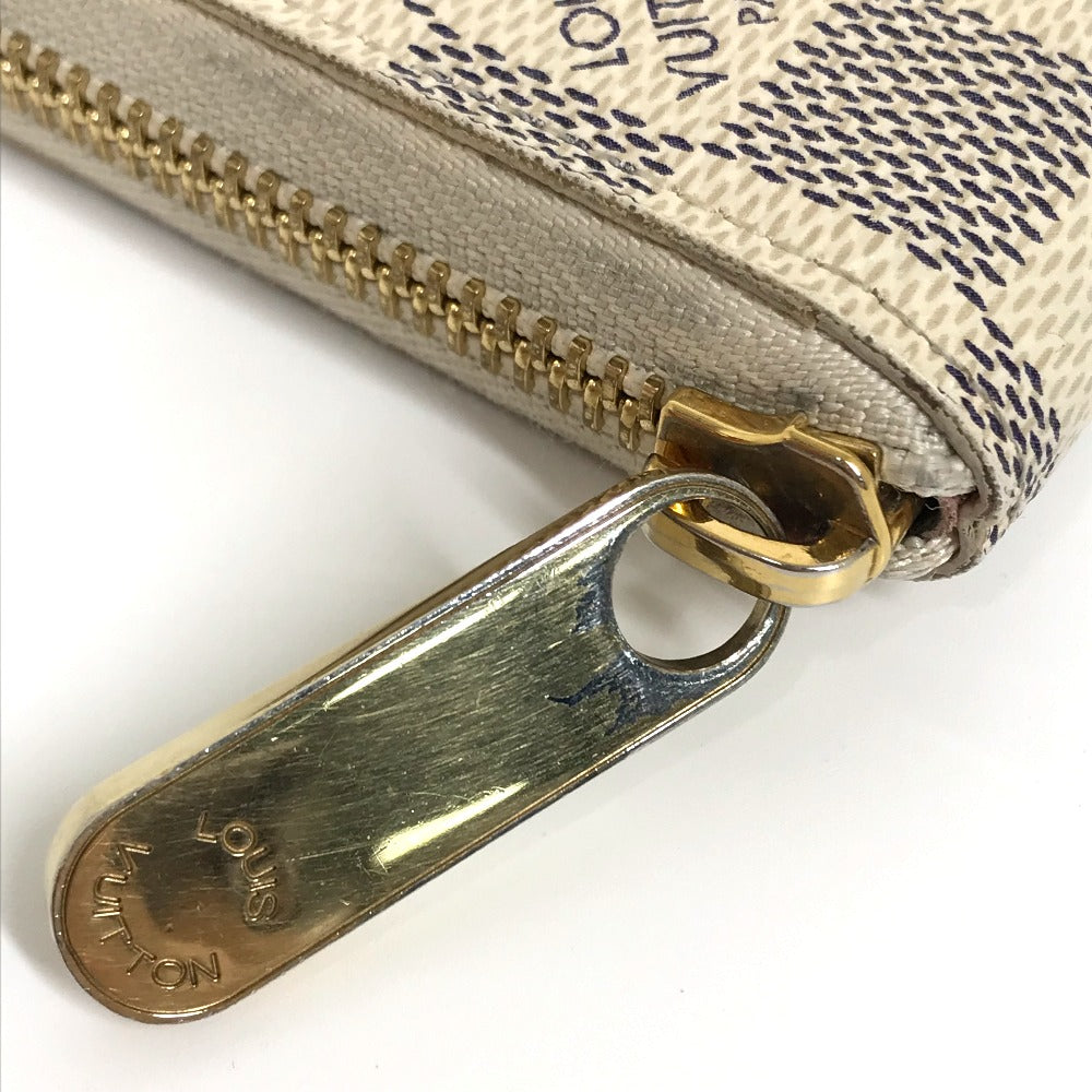 LOUIS VUITTON Long Wallet Purse N60109 Damier Azur Canvas white Damier Azure Summer trunk collection