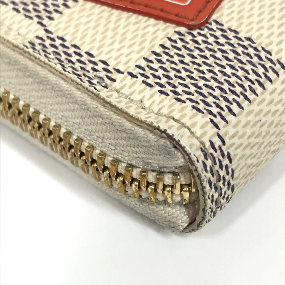 LOUIS VUITTON Long Wallet Purse N60109 Damier Azur Canvas white Damier Azure Summer trunk collection