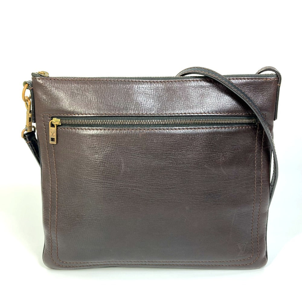 LOUIS VUITTON Shoulder Bag M93453 Utah leather Brown Utah Pochette Shawny MM