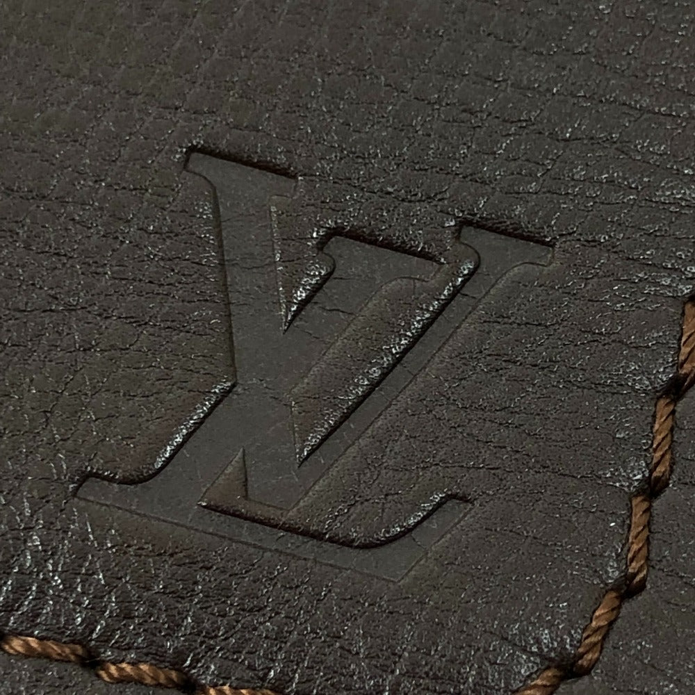 LOUIS VUITTON Shoulder Bag M93453 Utah leather Brown Utah Pochette Shawny MM