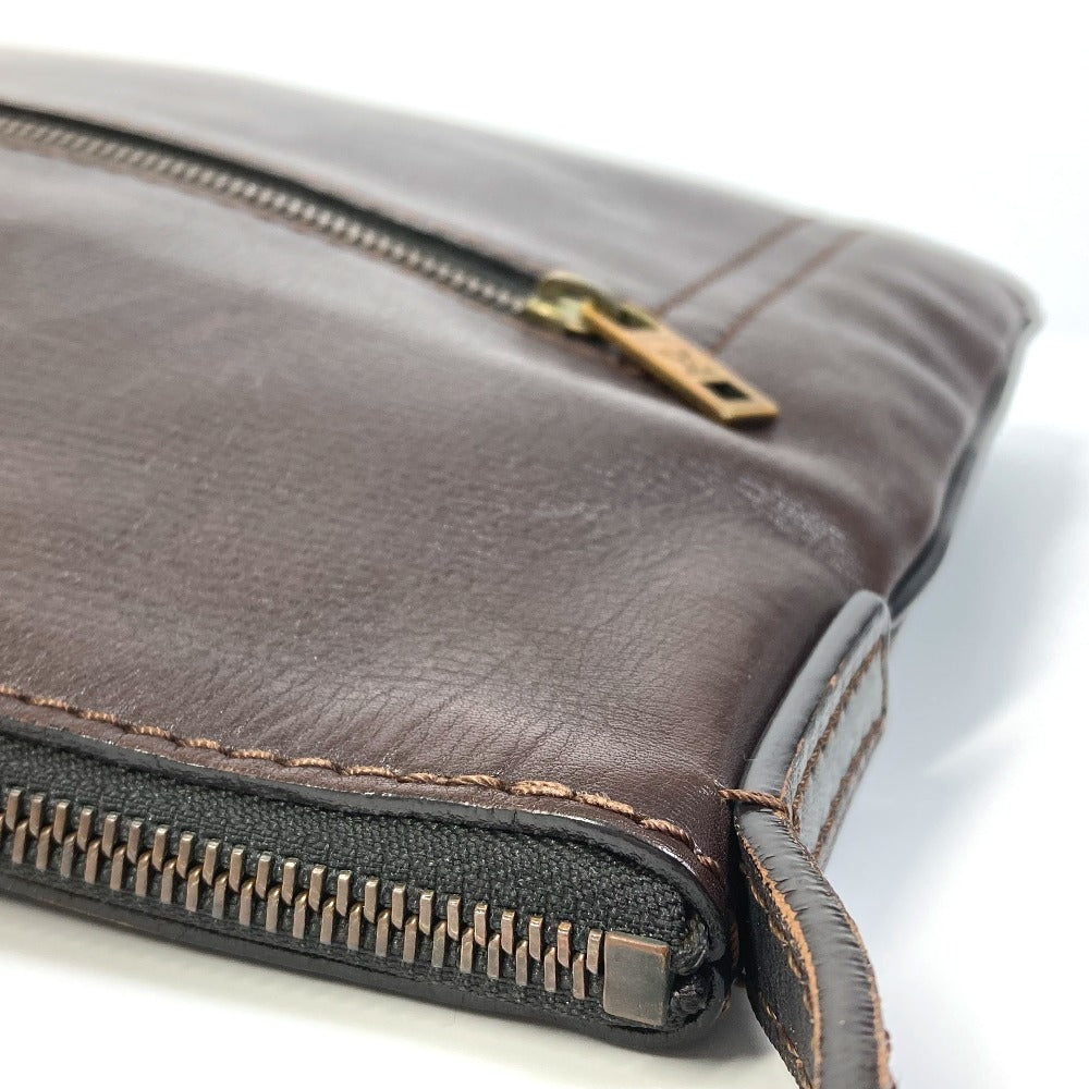 LOUIS VUITTON Shoulder Bag M93453 Utah leather Brown Utah Pochette Shawny MM