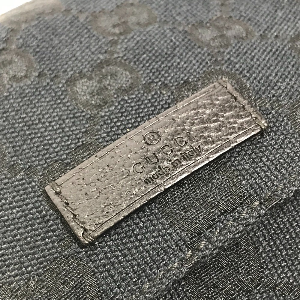 GUCCI Waist bag 146304 GG canvas / leather black GG Belt bag