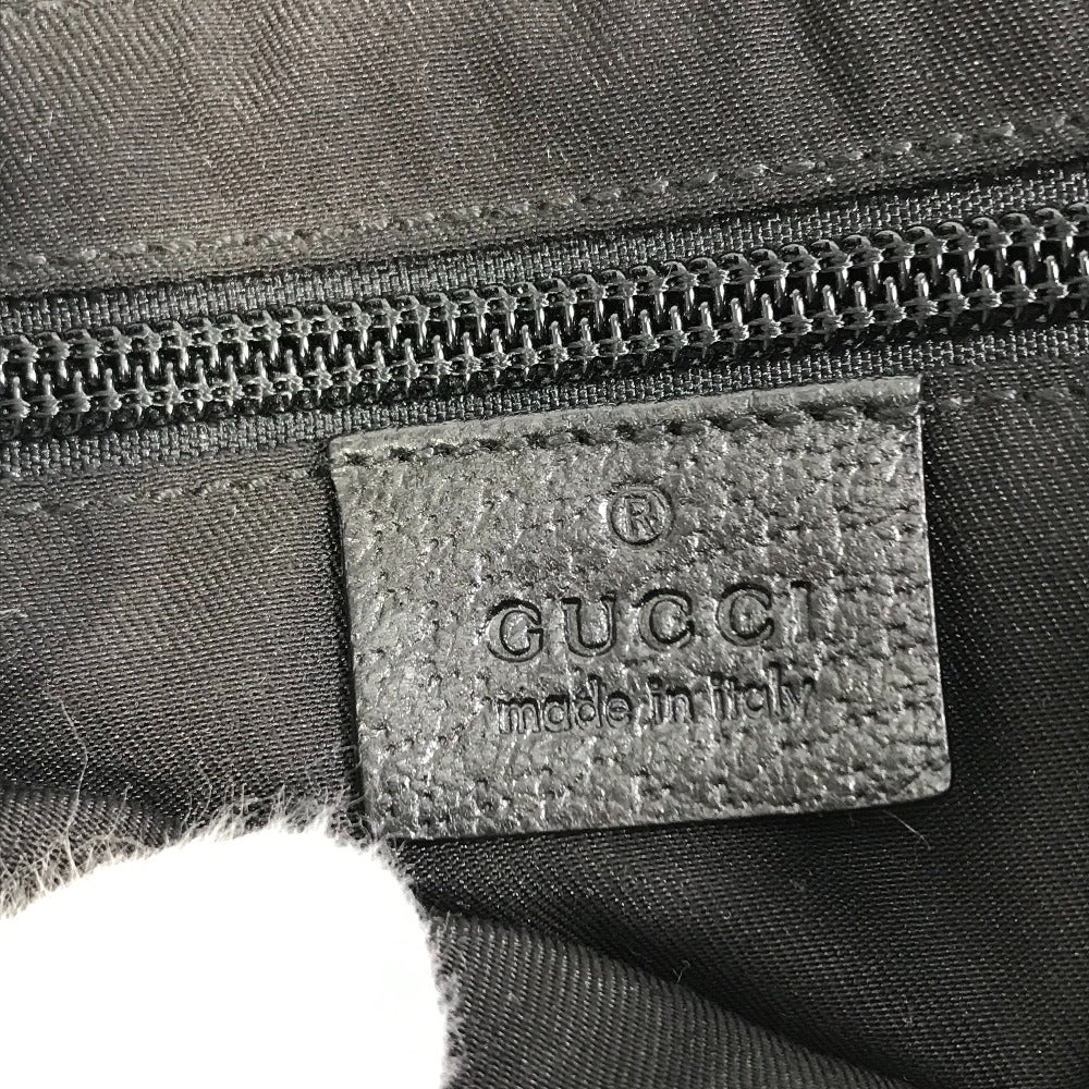 GUCCI Waist bag 146304 GG canvas / leather black GG Belt bag