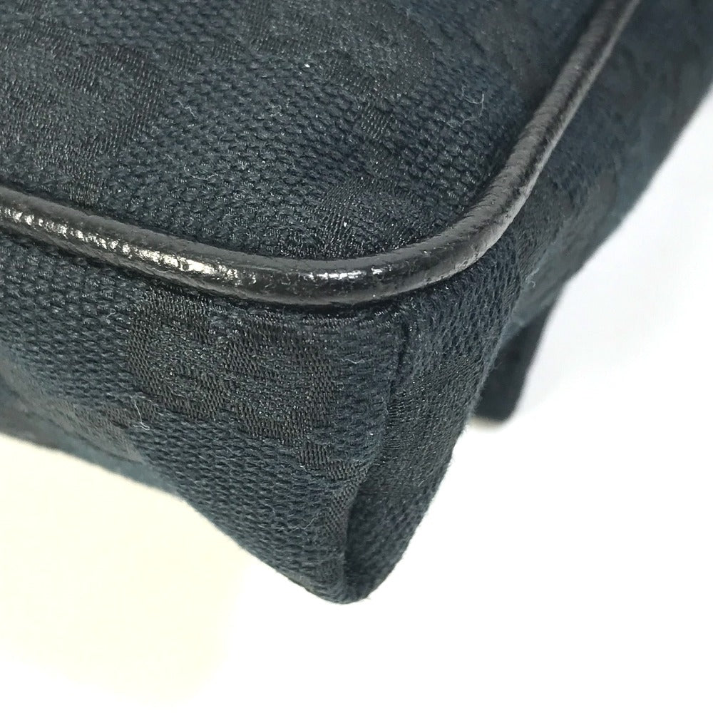 GUCCI Waist bag 146304 GG canvas / leather black GG Belt bag