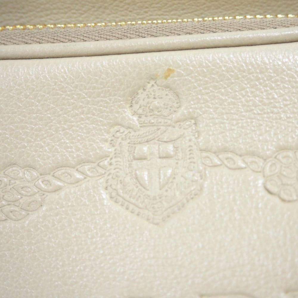 PRADA Handbag 1BH038 leather beige 2WAYShoulder Bag Women Used Authentic