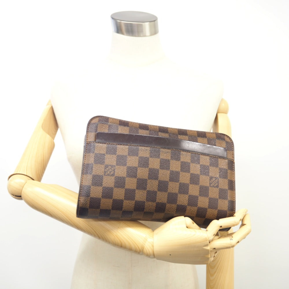 LOUIS VUITTON business bag N51993 leather Brown Damier Saint Louis