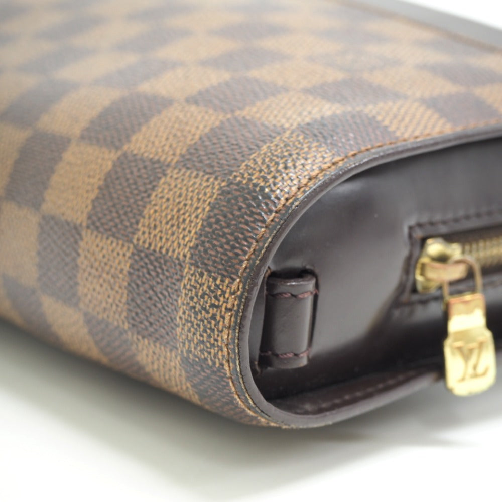 LOUIS VUITTON business bag N51993 leather Brown Damier Saint Louis