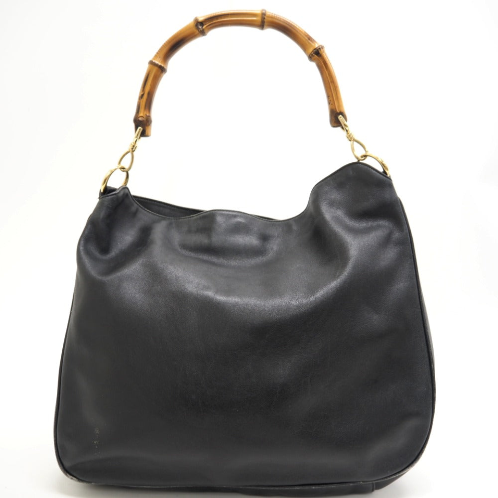 GUCCI Shoulder Bag 001 2852 1577 0 Leather, Bamboo black Bamboo
