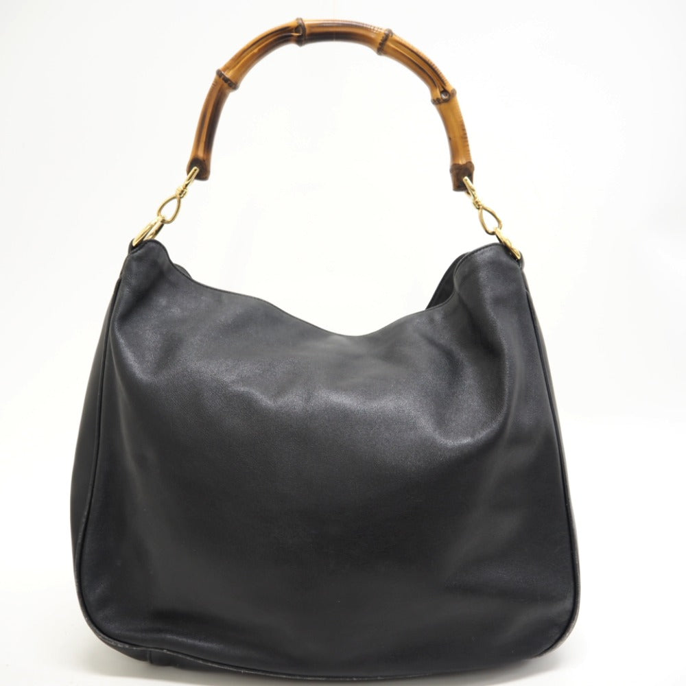 GUCCI Shoulder Bag 001 2852 1577 0 Leather, Bamboo black Bamboo