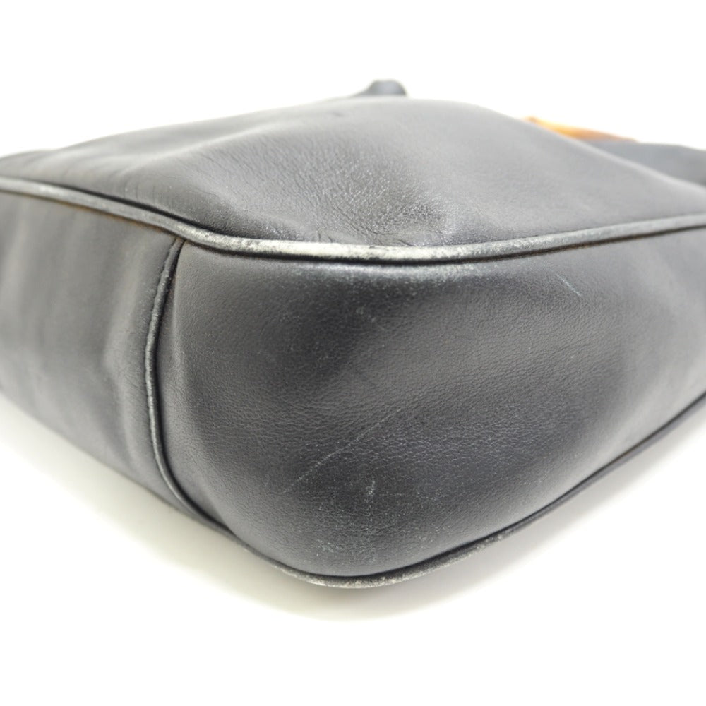 GUCCI Shoulder Bag 001 2852 1577 0 Leather, Bamboo black Bamboo