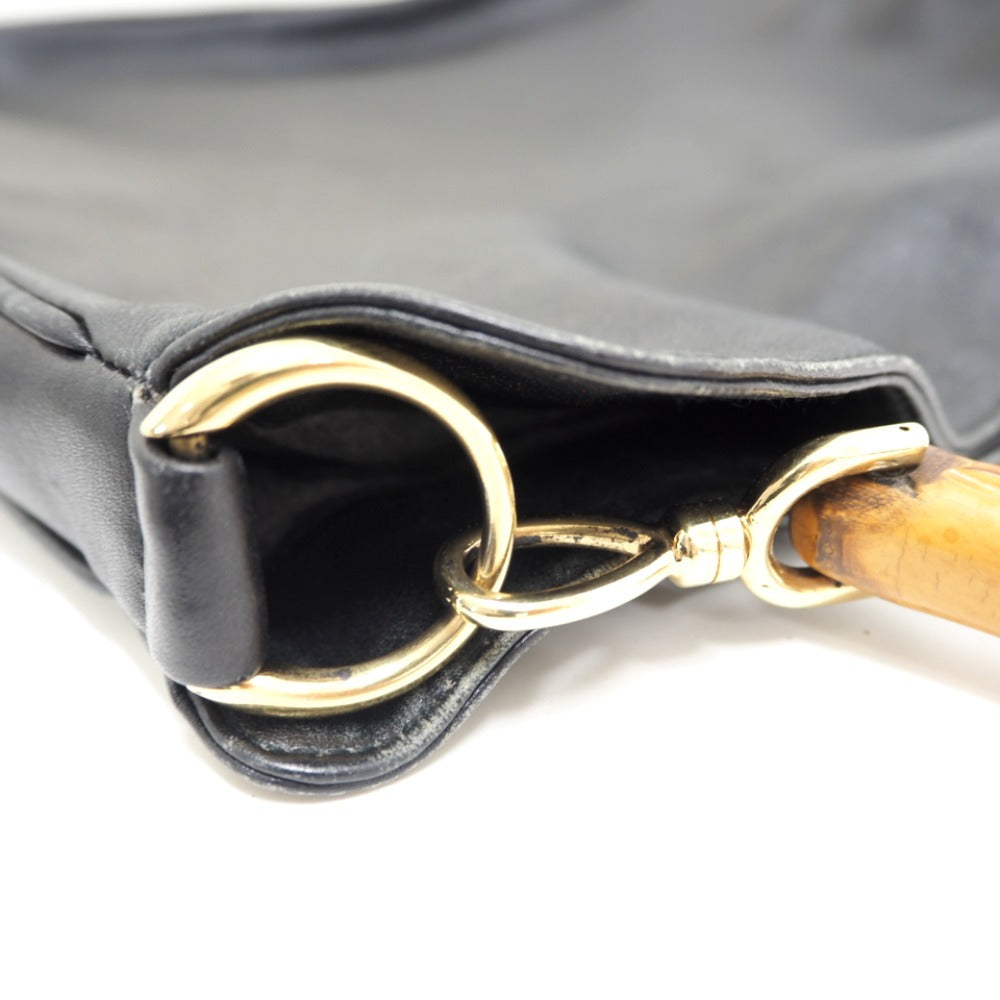 GUCCI Shoulder Bag 001 2852 1577 0 Leather, Bamboo black Bamboo