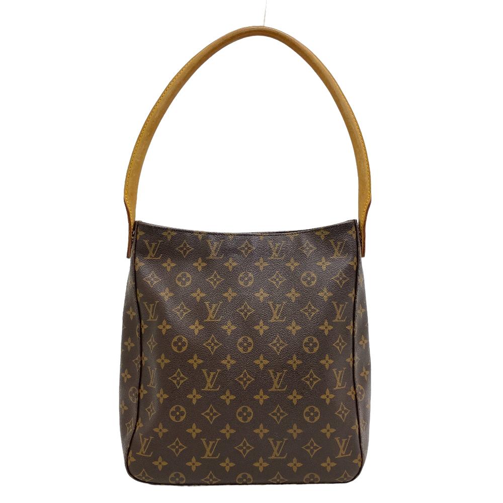 LOUIS VUITTON Shoulder Bag M51145 leather Brown Monogram LoopingGM