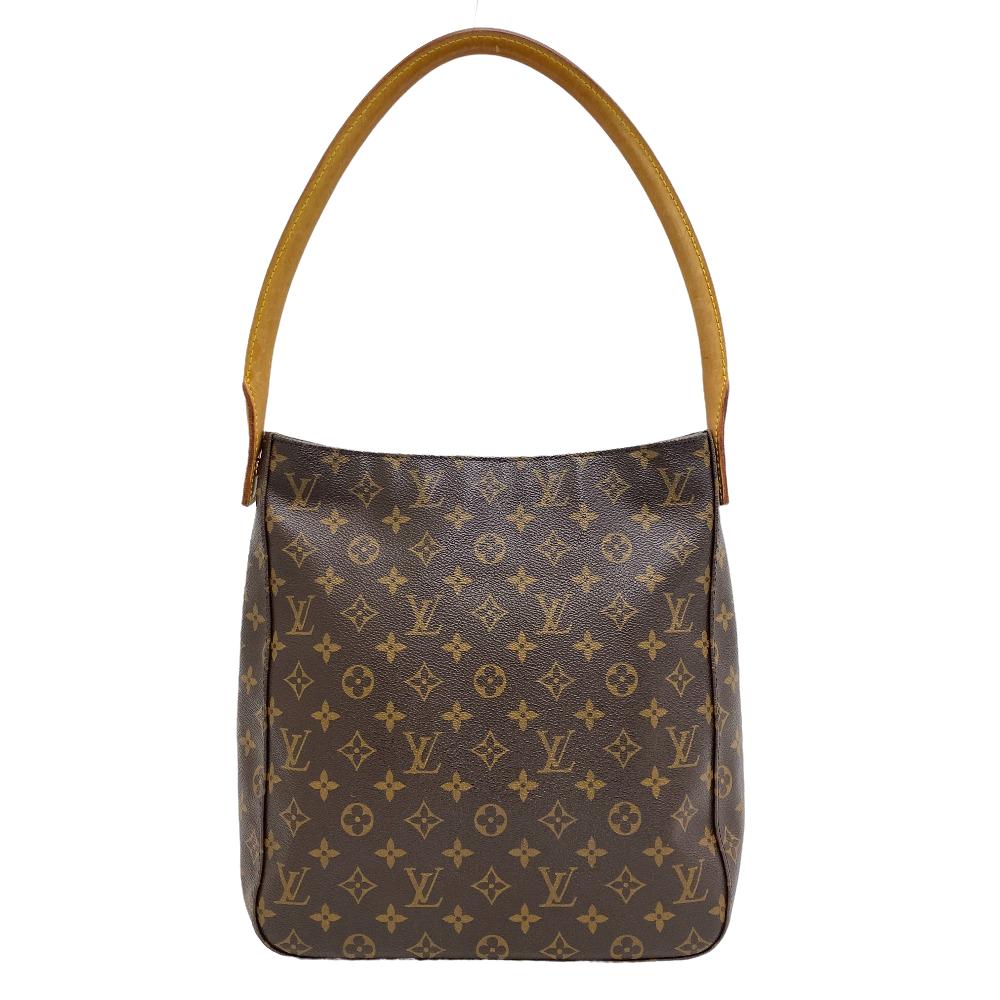 LOUIS VUITTON Shoulder Bag M51145 leather Brown Monogram LoopingGM