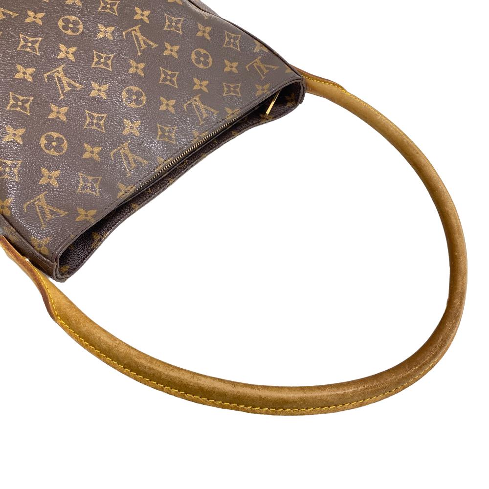 LOUIS VUITTON Shoulder Bag M51145 leather Brown Monogram LoopingGM