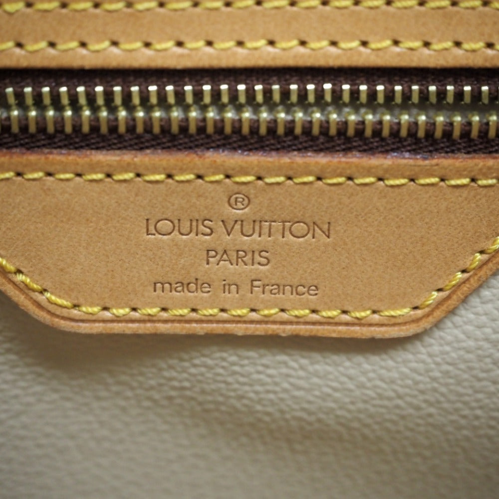 LOUIS VUITTON Shoulder Bag M42236 leather Brown Monogram BucketGM Women Used Authentic