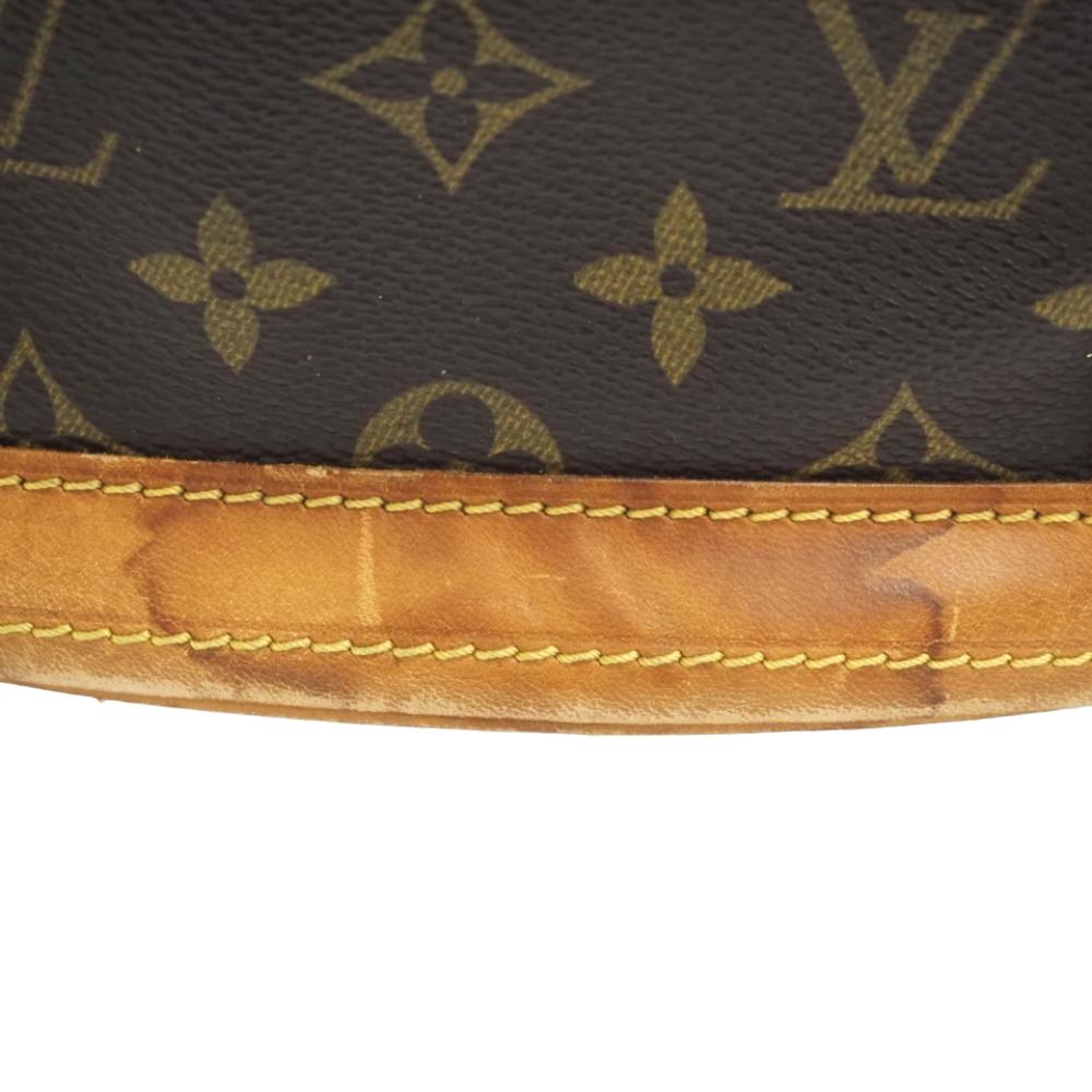 LOUIS VUITTON Shoulder Bag M42236 leather Brown Monogram BucketGM Women Used Authentic
