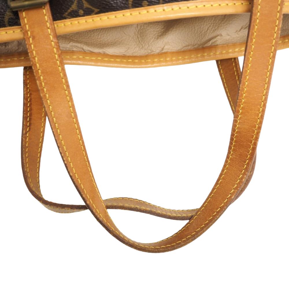 LOUIS VUITTON Shoulder Bag M42236 leather Brown Monogram BucketGM Women Used Authentic