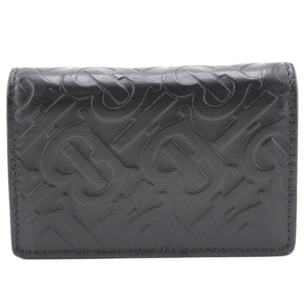 BURBERRY Coin case leather black Monogram Monogram