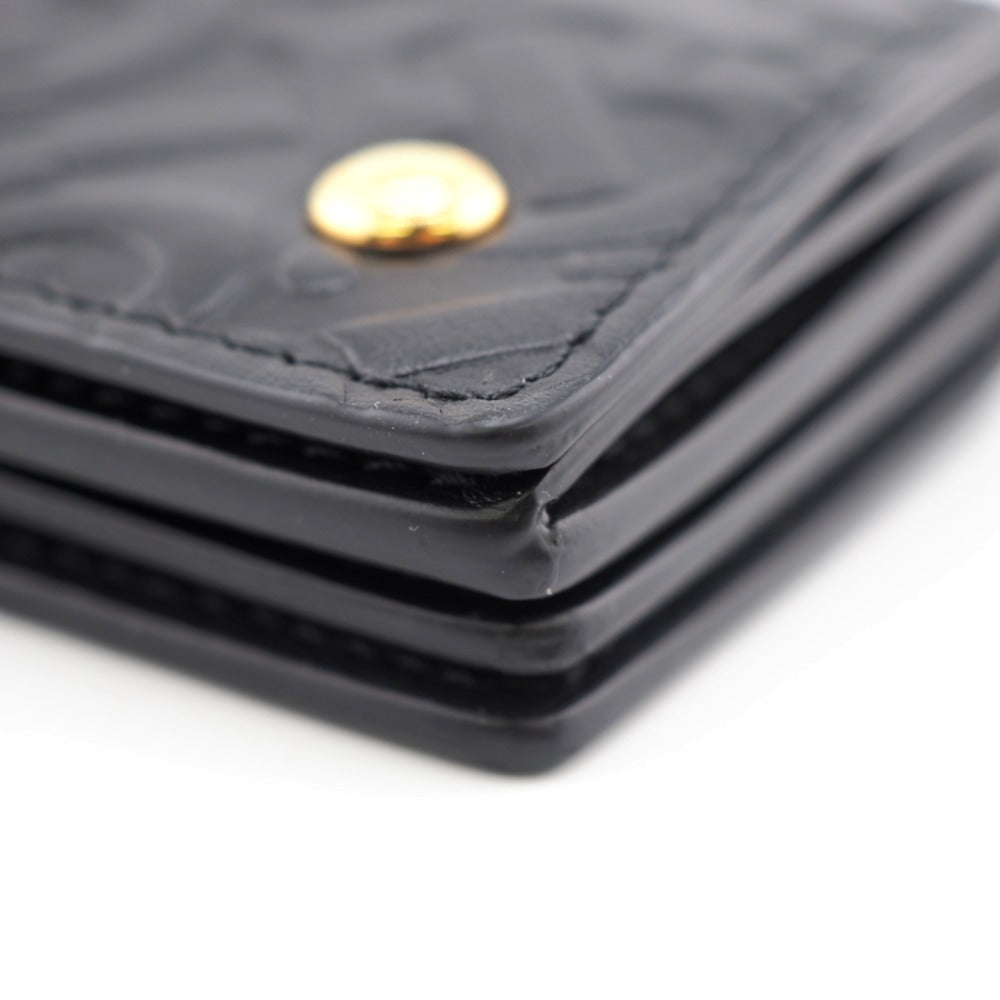 BURBERRY Coin case leather black Monogram Monogram