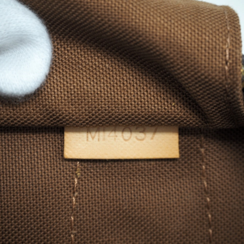 LOUIS VUITTON Handbag M95566 leather Brown Monogram Montorgueil GM Women Used Authentic
