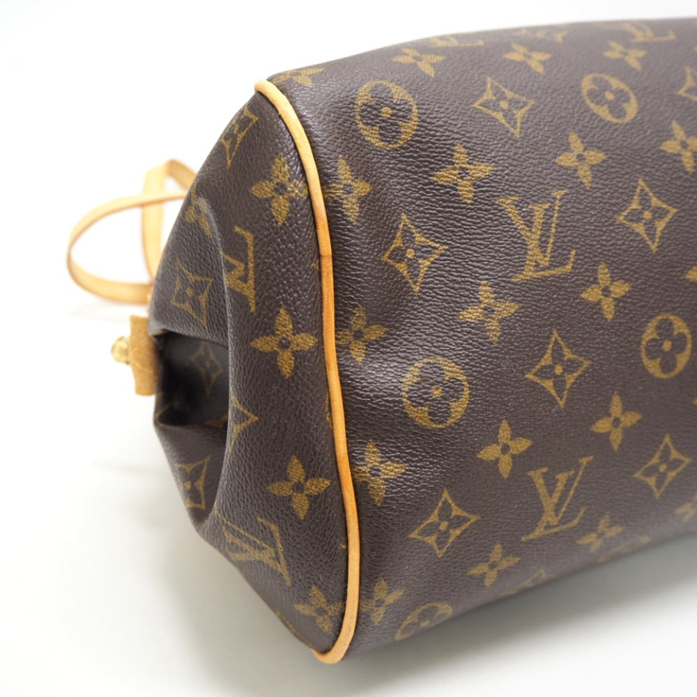LOUIS VUITTON Handbag M95566 leather Brown Monogram Montorgueil GM Women Used Authentic