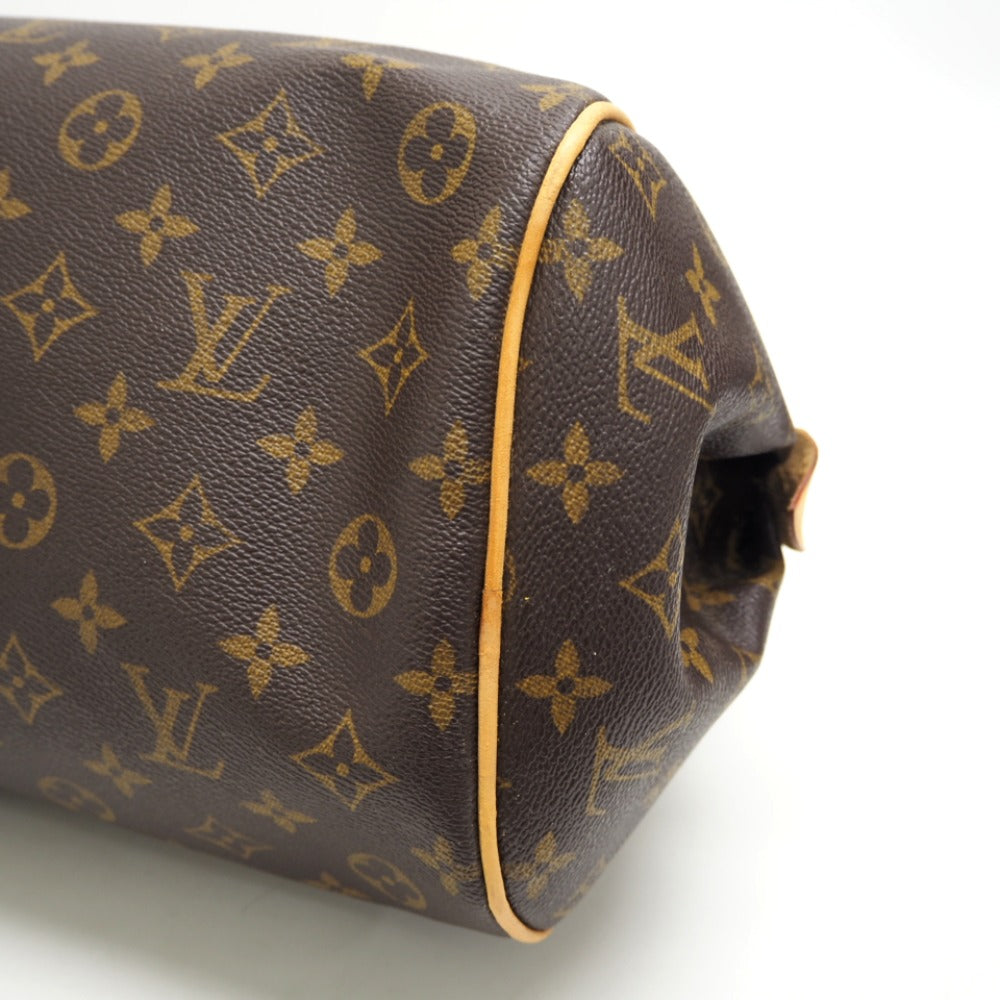 LOUIS VUITTON Handbag M95566 leather Brown Monogram Montorgueil GM Women Used Authentic
