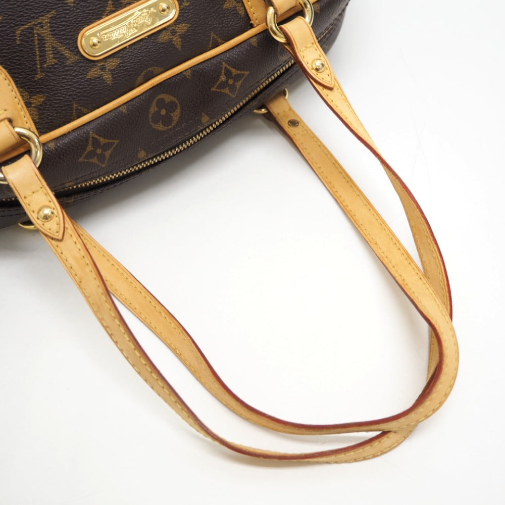 LOUIS VUITTON Handbag M95566 leather Brown Monogram Montorgueil GM Women Used Authentic