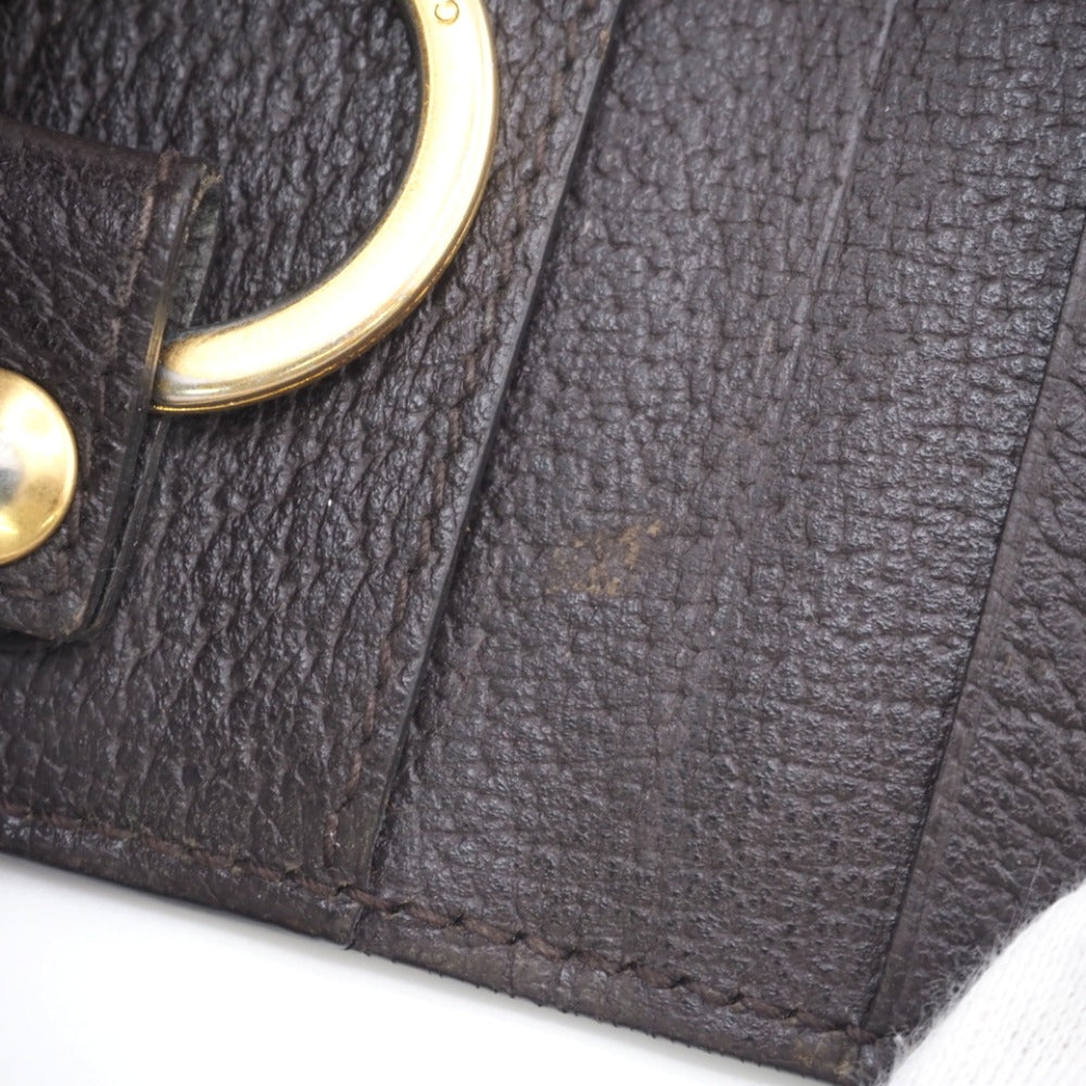 GUCCI Key case Key holder 435305 leather Brown six hooks GG Marmont unisex(Unisex) Used Authentic