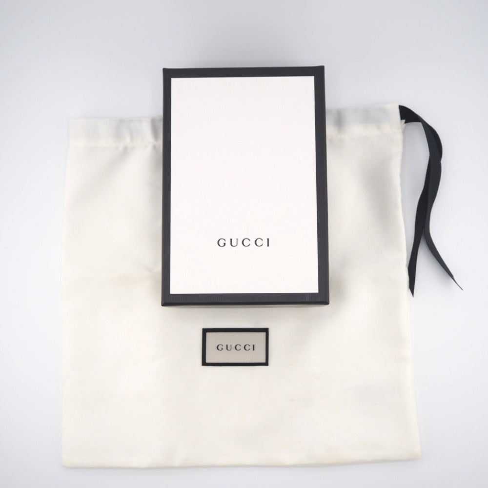 GUCCI Key case Key holder 435305 leather Brown six hooks GG Marmont unisex(Unisex) Used Authentic
